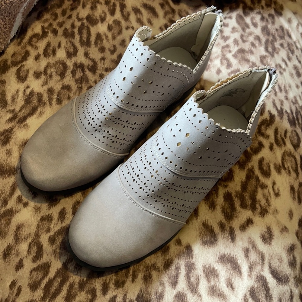 Taupe booties